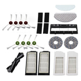 Robot Cleaner Accessory Kit Main Brush Side Brush Waved Mop Washable Mop Cloth Filter for T10 - Front View