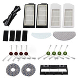 Robot Cleaner Accessory Kit Main Brush Side Brush Waved Mop Washable Mop Cloth Filter for T10 - Side View