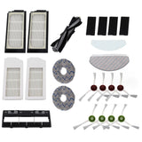 Robot Cleaner Accessory Kit Main Brush Side Brush Waved Mop Washable Mop Cloth Filter for T10 - 45-Degree Angle