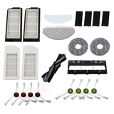 Robot Cleaner Accessory Kit Main Brush Side Brush Waved Mop Washable Mop Cloth Filter for T10