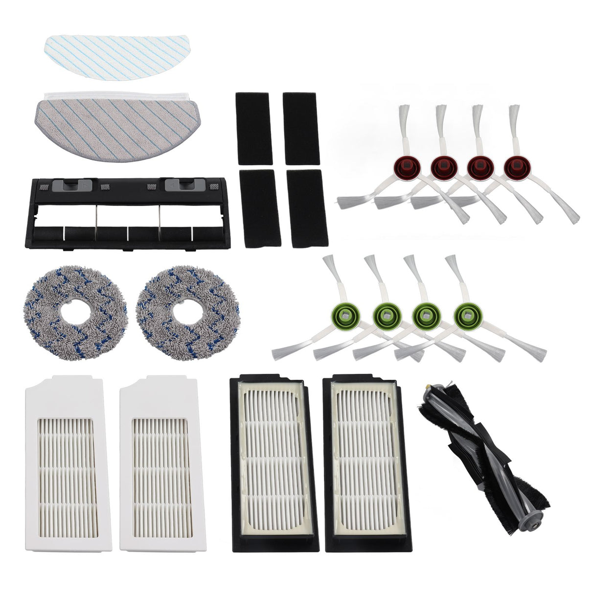 Robot Cleaner Accessory Kit Main Brush Side Brush Waved Mop Washable Mop Cloth Filter for T10