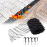 Reusable Plastic Drain Gutter Guard Mesh Protector Outdoor Anti Clogging Leaf Debris Protective Net 600x15cm - Extra Image