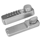 Digit Password Lock Zinc Alloy Coded Door Lock Waterproof Keyless Door Lock for Home Office - Front View