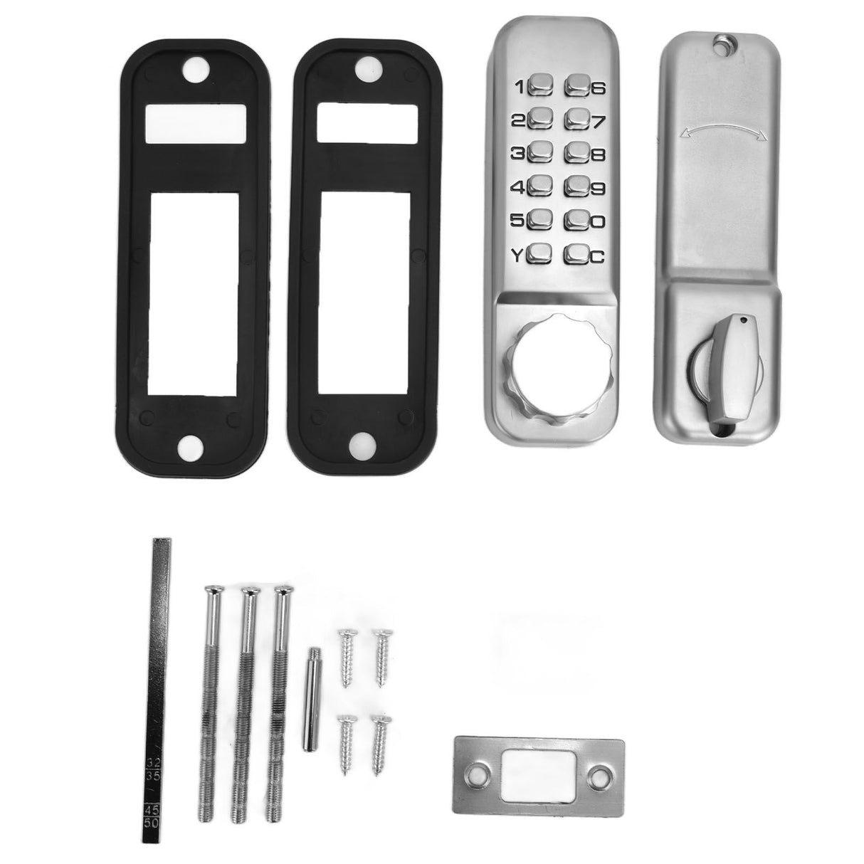 Digit Password Lock Zinc Alloy Coded Door Lock Waterproof Keyless Door Lock for Home Office