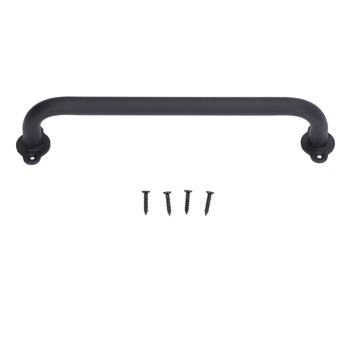 Barn Door Handle Black Carbon Steel Interior Wooden Door Matte Handle for Wooden Gate Shed Cabinet Door