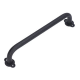 Barn Door Handle Black Carbon Steel Interior Wooden Door Matte Handle for Wooden Gate Shed Cabinet Door - 45-Degree Angle