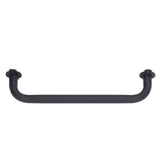 Barn Door Handle Black Carbon Steel Interior Wooden Door Matte Handle for Wooden Gate Shed Cabinet Door