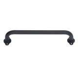 Barn Door Handle Black Carbon Steel Interior Wooden Door Matte Handle for Wooden Gate Shed Cabinet Door