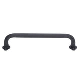 Barn Door Handle Black Carbon Steel Interior Wooden Door Matte Handle for Wooden Gate Shed Cabinet Door - Extra Image