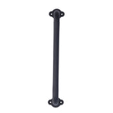 Barn Door Handle Black Carbon Steel Interior Wooden Door Matte Handle for Wooden Gate Shed Cabinet Door - Extra Image