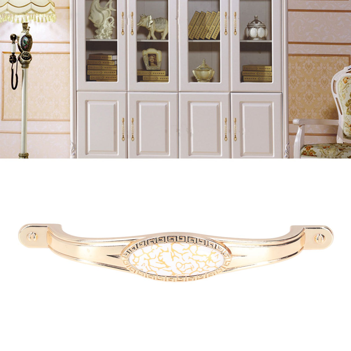 Nordic Golden Furniture Handle Light Luxury Drawer Wardrobe Cabinet Door Furniture Pulls Furniture Hardware1802C-60-128