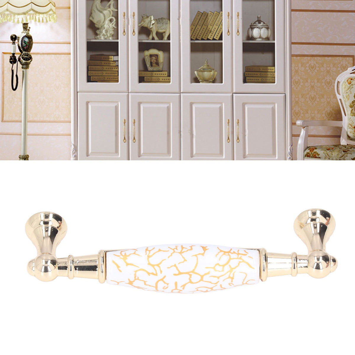 Nordic Golden Furniture Handle Light Luxury Drawer Wardrobe Cabinet Door Furniture Pulls Furniture Hardware1821C-60-128