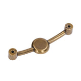 2 Pcs Zinc Alloy Antique Copper Handle European Modern Pastoral Color Acrylic Handle for Cabinet DrawerWhite