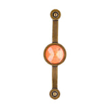 2 Pcs Zinc Alloy Antique Copper Handle European Modern Pastoral Color Acrylic Handle for Cabinet DrawerOrange