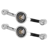 2PCS Door Handle Zinc Alloy Modern Wardrobe Cabinet Drawer Pull Handle for Home FurnitureBlack