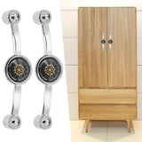 2PCS Door Handle Zinc Alloy Modern Wardrobe Cabinet Drawer Pull Handle for Home FurnitureBlack - Extra Image