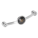 2PCS Door Handle Zinc Alloy Modern Wardrobe Cabinet Drawer Pull Handle for Home FurnitureBlack - Extra Image