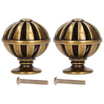 2Set Cabinet Knob Birdcage Hollow Closet Drawer Knob Zinc Alloy Wardrobe Knob for Home Decoration366 Birdcage Bronze