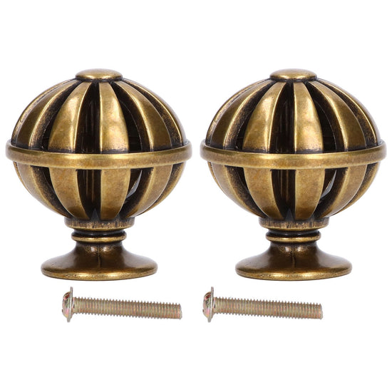 2Set Cabinet Knob Birdcage Hollow Closet Drawer Knob Zinc Alloy Wardrobe Knob for Home Decoration366 Birdcage Bronze
