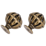 2Set Cabinet Knob Birdcage Hollow Closet Drawer Knob Zinc Alloy Wardrobe Knob for Home Decoration366 Birdcage Bronze