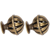 2Set Cabinet Knob Birdcage Hollow Closet Drawer Knob Zinc Alloy Wardrobe Knob for Home Decoration366 Birdcage Bronze - Top-Down View