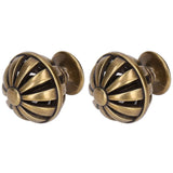 2Set Cabinet Knob Birdcage Hollow Closet Drawer Knob Zinc Alloy Wardrobe Knob for Home Decoration366 Birdcage Bronze - 45-Degree Angle