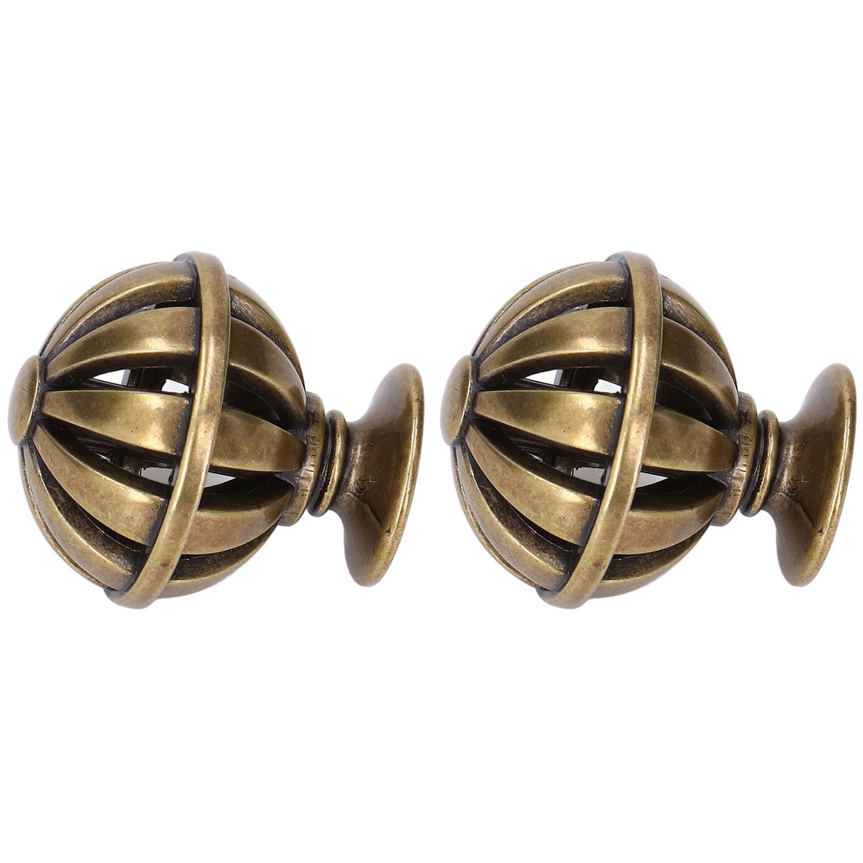 2Set Cabinet Knob Birdcage Hollow Closet Drawer Knob Zinc Alloy Wardrobe Knob for Home Decoration366 Birdcage Bronze