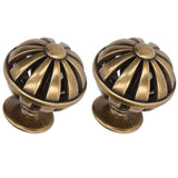 2Set Cabinet Knob Birdcage Hollow Closet Drawer Knob Zinc Alloy Wardrobe Knob for Home Decoration366 Birdcage Bronze