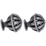 2Set Cabinet Knob Birdcage Hollow Closet Drawer Knob Zinc Alloy Wardrobe Knob for Home Decoration366 Birdcag Antique Silver