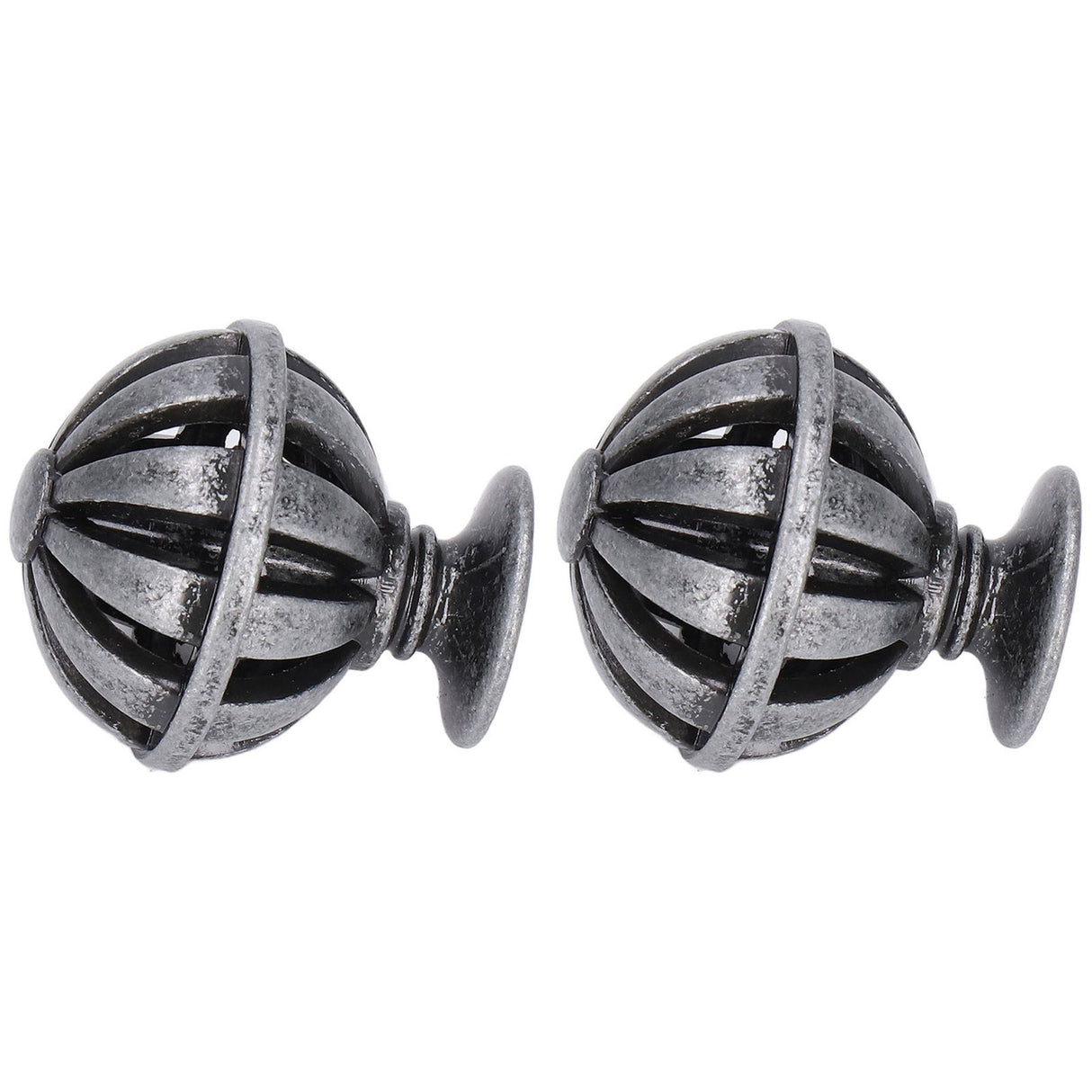 2Set Cabinet Knob Birdcage Hollow Closet Drawer Knob Zinc Alloy Wardrobe Knob for Home Decoration366 Birdcag Antique Silver