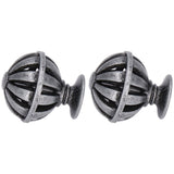 2Set Cabinet Knob Birdcage Hollow Closet Drawer Knob Zinc Alloy Wardrobe Knob for Home Decoration366 Birdcag Antique Silver