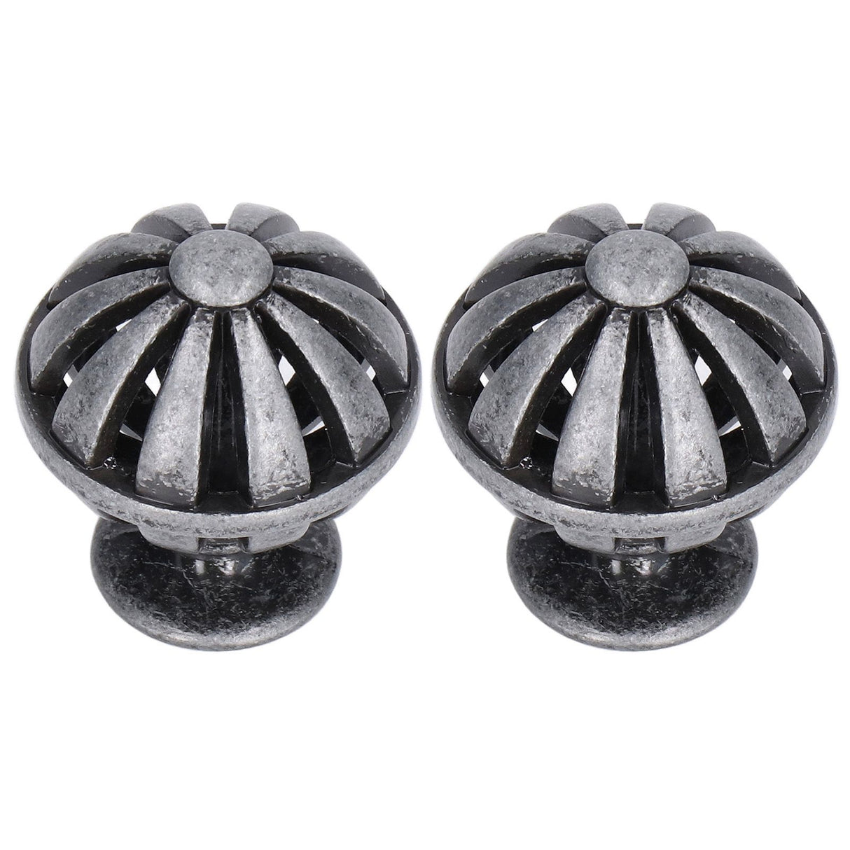2Set Cabinet Knob Birdcage Hollow Closet Drawer Knob Zinc Alloy Wardrobe Knob for Home Decoration366 Birdcag Antique Silver