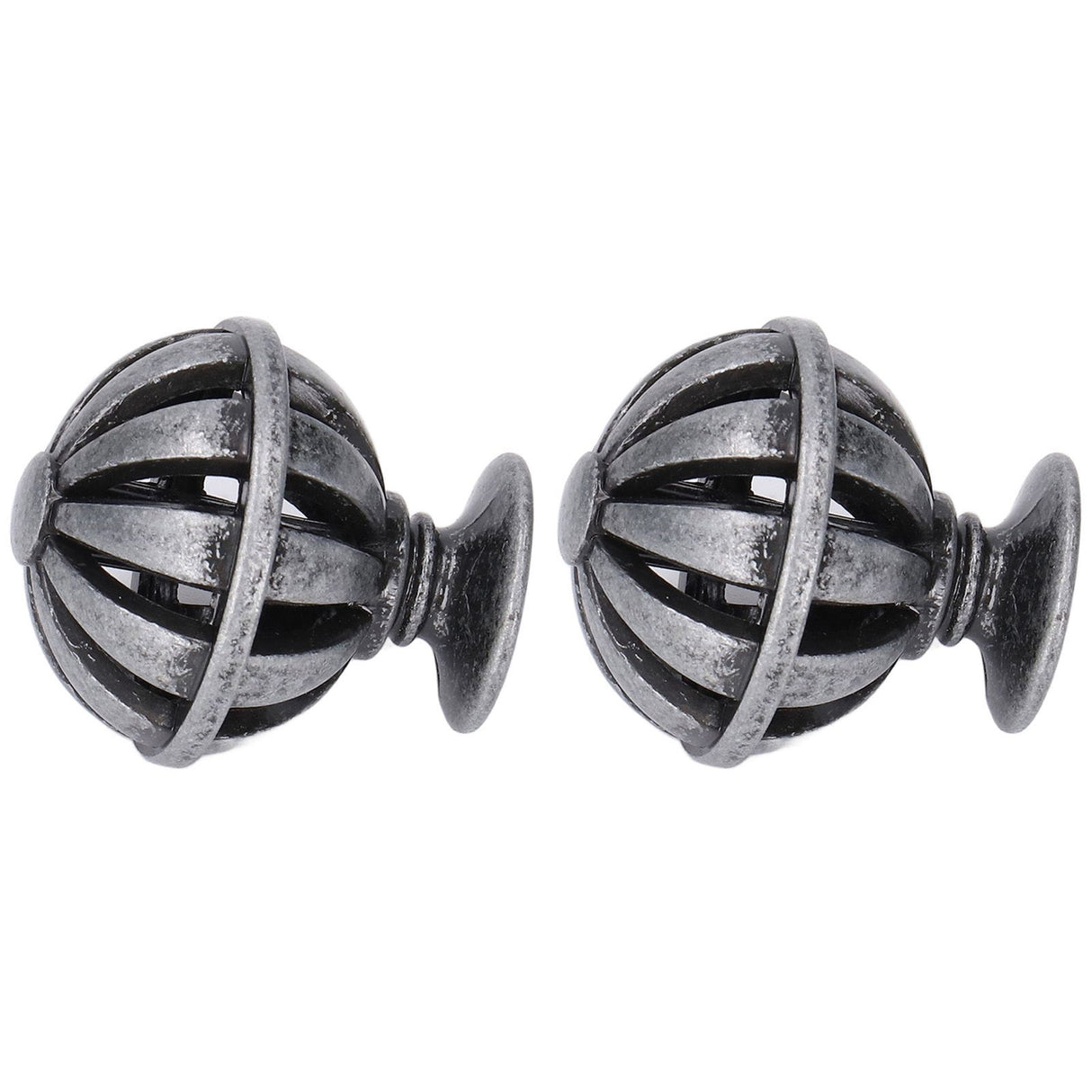 2Set Cabinet Knob Birdcage Hollow Closet Drawer Knob Zinc Alloy Wardrobe Knob for Home Decoration366 Birdcag Antique Silver