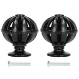2Set Cabinet Knob Birdcage Hollow Closet Drawer Knob Zinc Alloy Wardrobe Knob for Home Decoration366 Birdcage Black