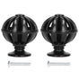 2Set Cabinet Knob Birdcage Hollow Closet Drawer Knob Zinc Alloy Wardrobe Knob for Home Decoration366 Birdcage Black
