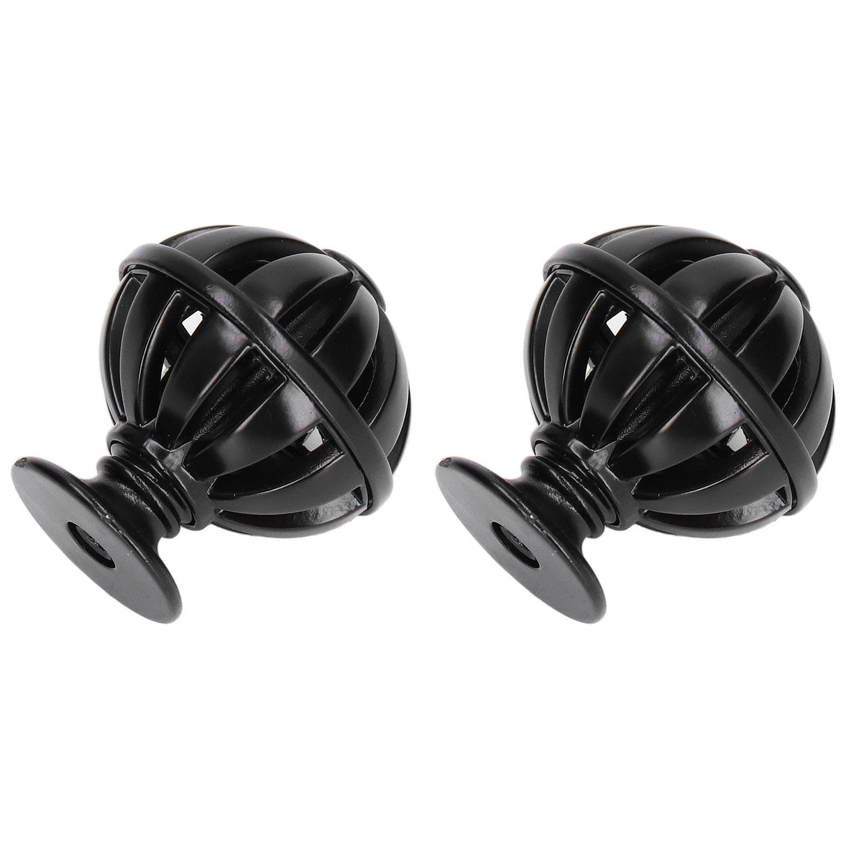 2Set Cabinet Knob Birdcage Hollow Closet Drawer Knob Zinc Alloy Wardrobe Knob for Home Decoration366 Birdcage Black