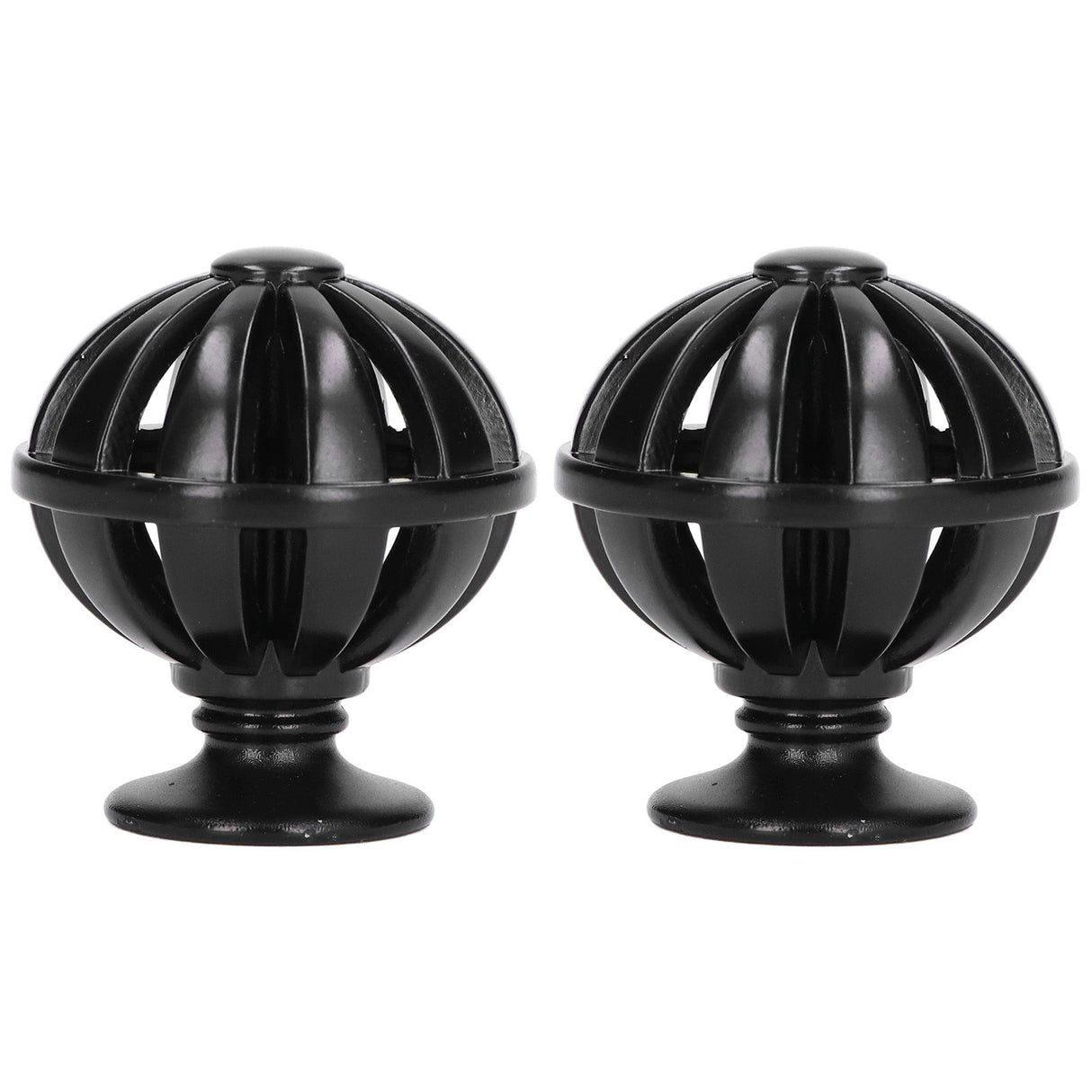 2Set Cabinet Knob Birdcage Hollow Closet Drawer Knob Zinc Alloy Wardrobe Knob for Home Decoration366 Birdcage Black
