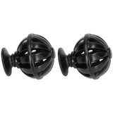 2Set Cabinet Knob Birdcage Hollow Closet Drawer Knob Zinc Alloy Wardrobe Knob for Home Decoration366 Birdcage Black