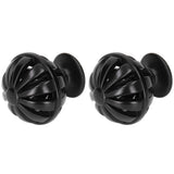 2Set Cabinet Knob Birdcage Hollow Closet Drawer Knob Zinc Alloy Wardrobe Knob for Home Decoration366 Birdcage Black - Low Angle