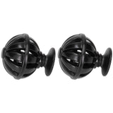 2Set Cabinet Knob Birdcage Hollow Closet Drawer Knob Zinc Alloy Wardrobe Knob for Home Decoration366 Birdcage Black - Extra Image