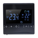 Touch Screen Thermostat Dual Temperature Control 16A Electric Floor Heating Thermoregulator AC85V‑240V