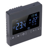 Touch Screen Thermostat Dual Temperature Control 16A Electric Floor Heating Thermoregulator AC85V‑240V