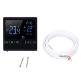 Touch Screen Thermostat Dual Temperature Control 16A Electric Floor Heating Thermoregulator AC85V‑240V