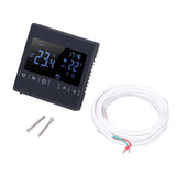 Touch Screen Thermostat Dual Temperature Control 16A Electric Floor Heating Thermoregulator AC85V‑240V