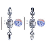 2pcs/set Ceramic Cabinet Handle Modern Simple Style Hand Painted Ceramic Cabinet Knobs1060D Plantain Blue and White Porcelain