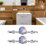 2pcs/set Ceramic Cabinet Handle Modern Simple Style Hand Painted Ceramic Cabinet Knobs1060D Plantain Blue and White Porcelain
