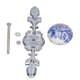 2pcs/set Ceramic Cabinet Handle Modern Simple Style Hand Painted Ceramic Cabinet Knobs1060D Plantain Blue and White Porcelain