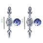 2pcs/set Ceramic Cabinet Handle Modern Simple Style Hand Painted Ceramic Cabinet Knobs1060D Peony Blue and White Porcelain
