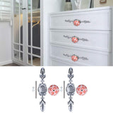 2pcs/set Ceramic Cabinet Handle Modern Simple Style Hand Painted Ceramic Cabinet Knobs1060D Red Flower Blue and White Porcelain - Extra Image