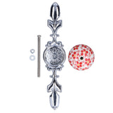 2pcs/set Ceramic Cabinet Handle Modern Simple Style Hand Painted Ceramic Cabinet Knobs1060D Red Flower Blue and White Porcelain - Extra Image